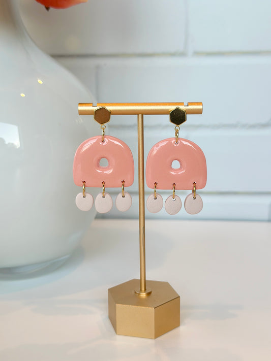 Peach Donut Dangles